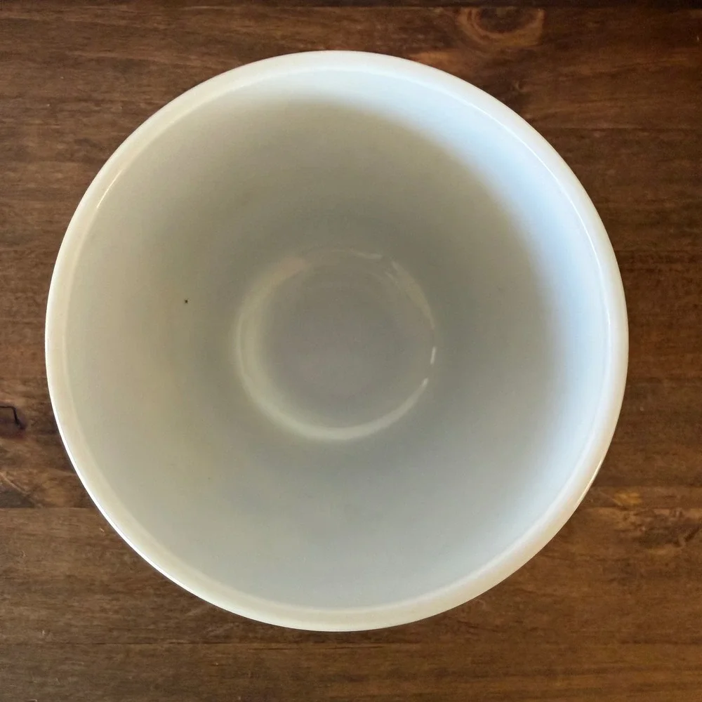 2pc Vintage Pyrex Spring Blossom Green Crazy Daisy Mixing Bowls 401 403 Set